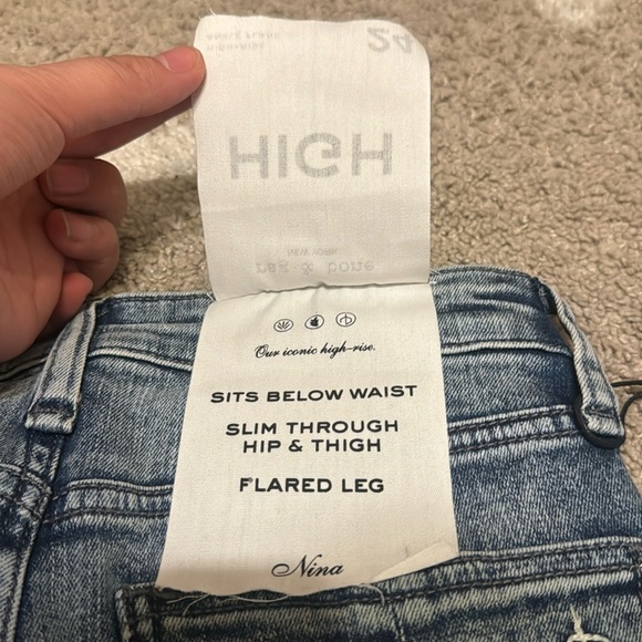 rag & bone, Nina High Rise Ankle Skinny Jeans in Pearl, Size 24 - Picture 10 of 11